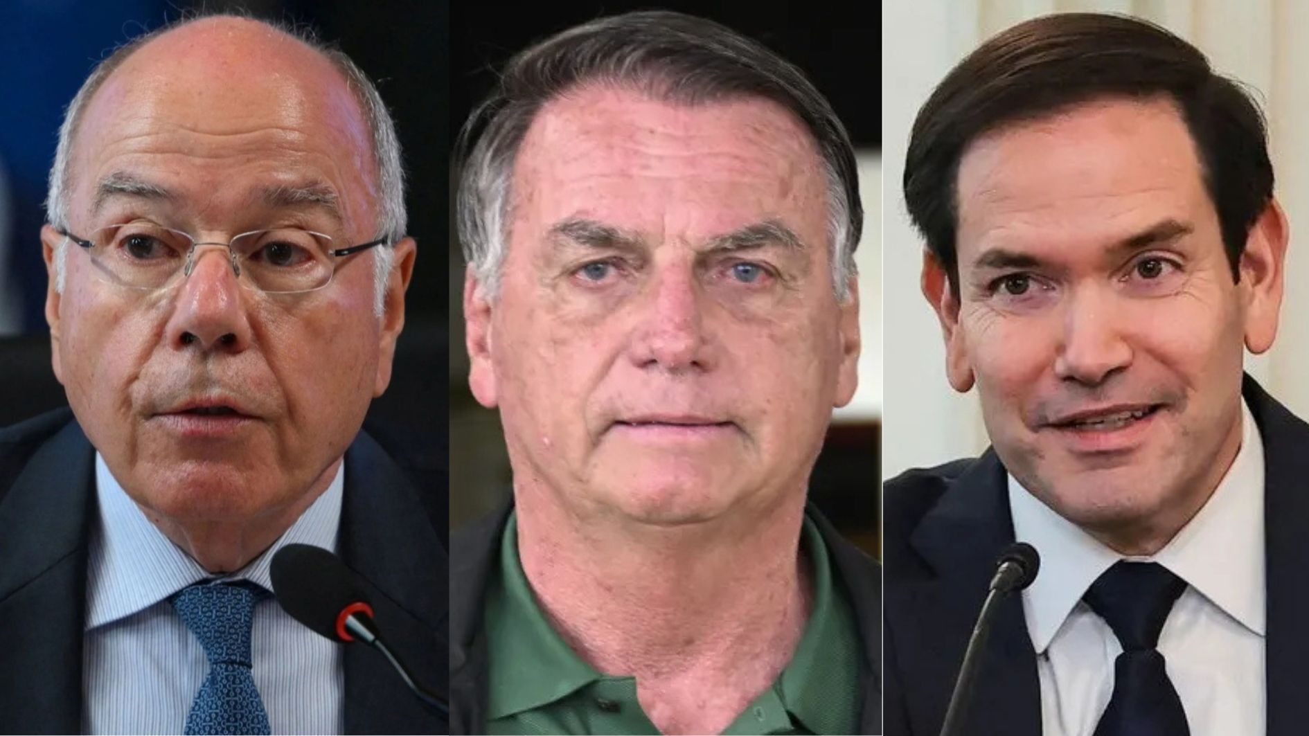 Mauro Vieira, Jair Bolsonaro e Marco Rubio