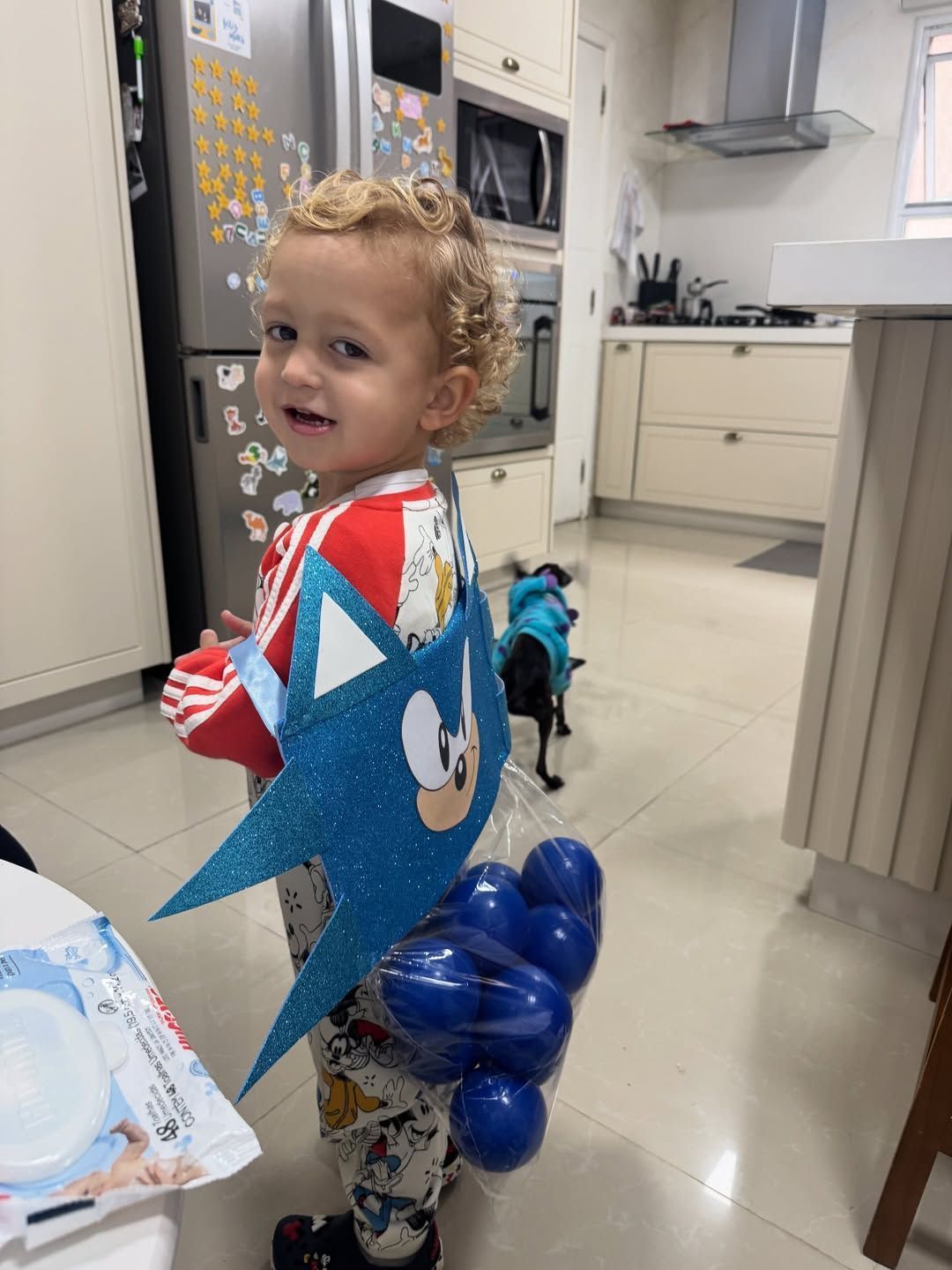 Caio, filho de Júlio Cocielo e Tata Estaniecki • Reprodução/ Instagram