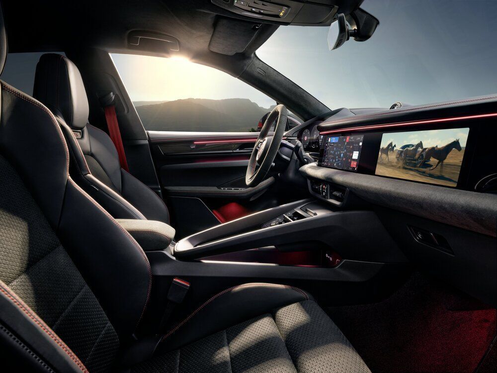 Interior do Macan GTS EV • Porsche/Divulgação