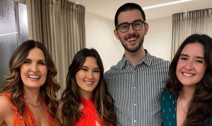 Fátima Bernardes comemora os 28 anos dos filhos com Bonner; veja
