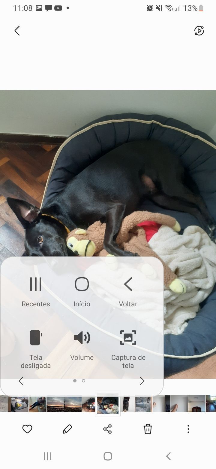 Captura de tela no menu de acessibilidade de um smartphone Samsung • Reprodução/Samsung