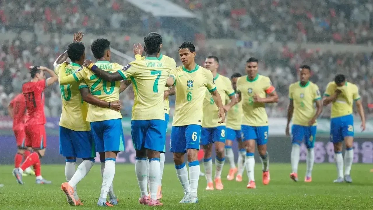 Seleção Brasileira no termino do jogo