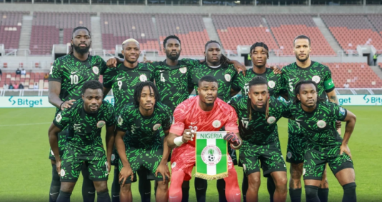 Seleção da Nigéria em partida das Eliminatórias da Copa do Mundo