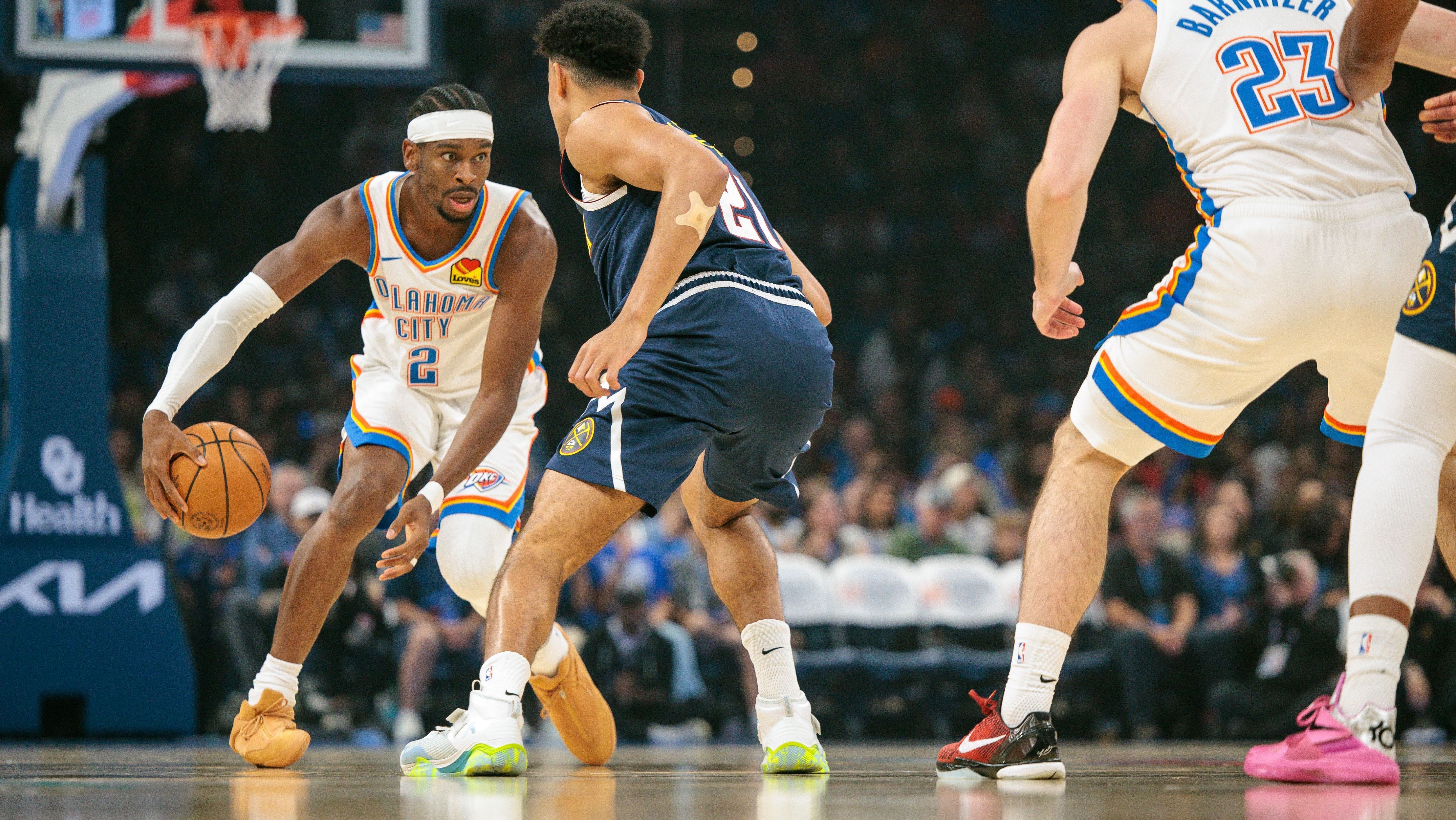 Shai Gilgeous-Alexander em ação pelo Oklahoma City Thunder
