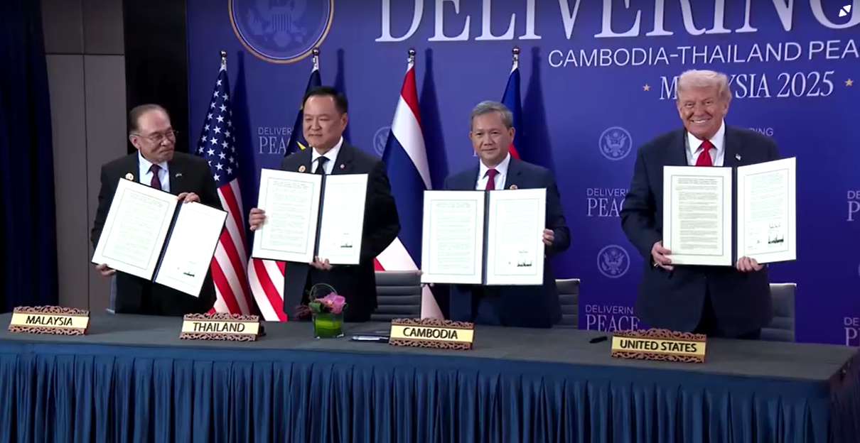 Tailândia e Camboja assinam acordo de paz