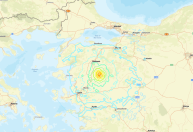 Terremoto de magnitude 6,1 é registrado na Turquia