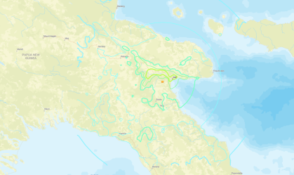 Terremoto de magnitude 6,6 atinge Papua-Nova Guiné no Pacífico