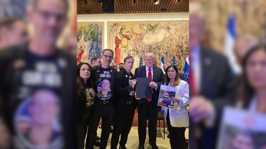 Trump encontra familiares de reféns em Israel • Reprodução/Fórum de Reféns e Famílias Desaparecidas