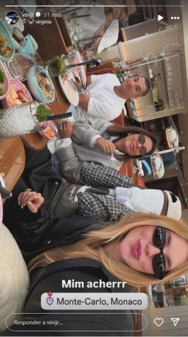 Vini Jr. se esconde em foto com Virginia Fonseca • Reprodução/Instagram