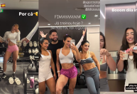 Virginia deixa de treinar com amigas após oficializar namoro com Vini Jr.