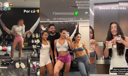 Virginia deixa de treinar com amigas após oficializar namoro com Vini Jr.