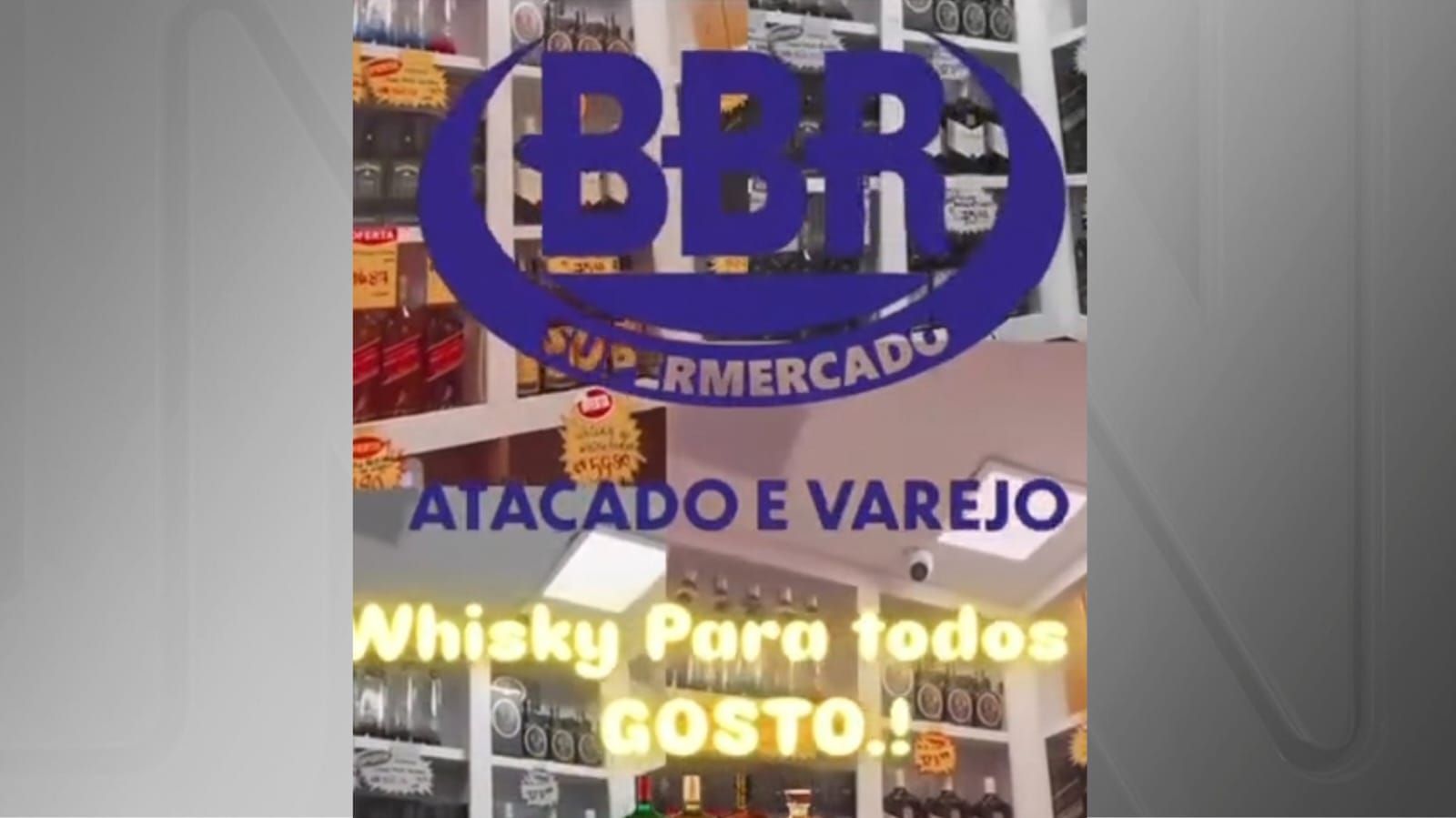 Bebida com metanol: mercado interditado anunciava "whisky para todo gosto" • Reprodução