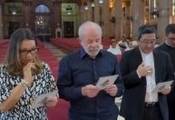 Após pane em avião, Lula vai à igreja em Belém para agradecer pela proteção