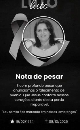 Nota de pesar divulgada • Reprodução