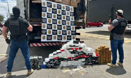 Cocaína apreendida da Bahia