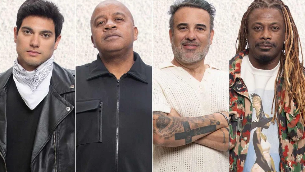 Will Guimarães, Toninho Tornado, Fabiano Moraes e Creo Kellab foram inficados • Reprodução/Record