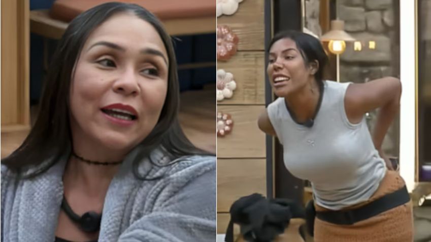 Yoná and Carol argued over hidden sausage in "A Fazenda" • Reproduction/Record