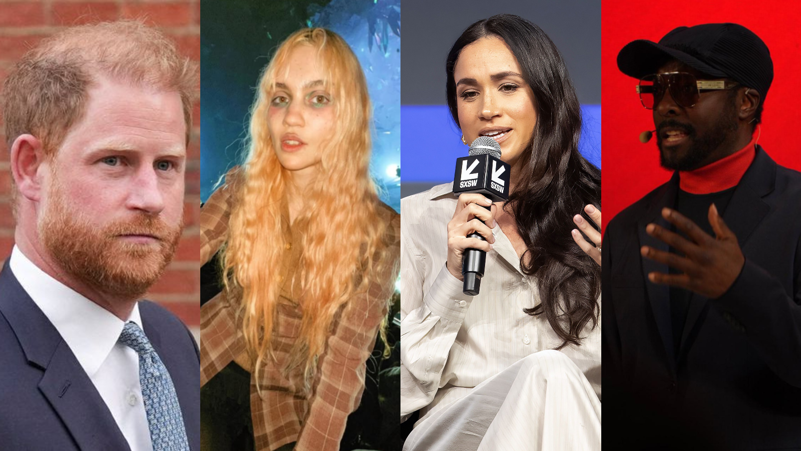 Príncipe Harry, Grimes, Meghan Markle e Will.I.Am
