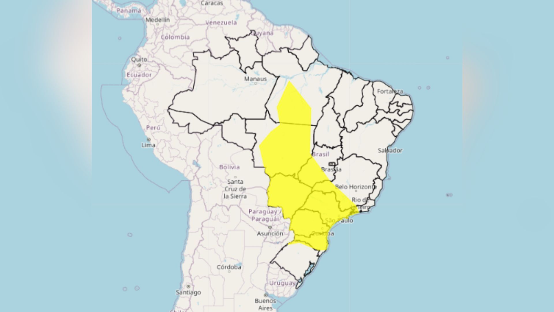 alerta amarelo