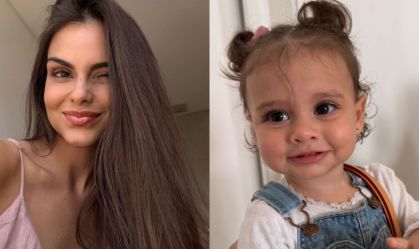 Amanda Kimberlly posta foto rara de Helena, filha com Neymar
