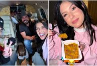 Ana Castela e Zé Felipe voam de jatinho juntos após beijo na TV