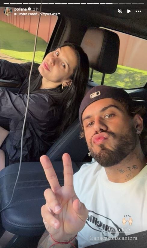 Poliana publicou novo registro de Ana Castela e Zé Felipe • Instagram/Poliana