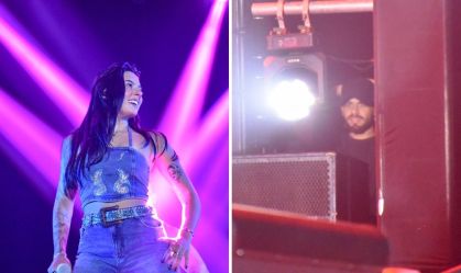 Zé Felipe acompanha show de Ana Castela