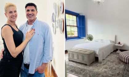 Ana Hickmann e Edu Guedes mostram primeiro cômodo da nova mansão; veja