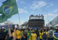 Ato em Brasília pede anistia aos envolvidos no 8 de janeiro
