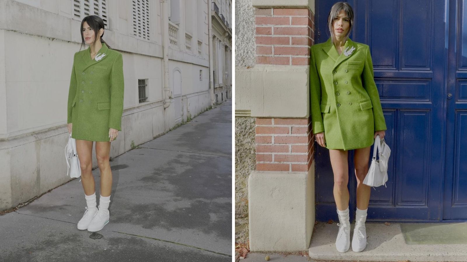 Anttónia no desfile da Lacoste, na Semana de Moda de Paris
