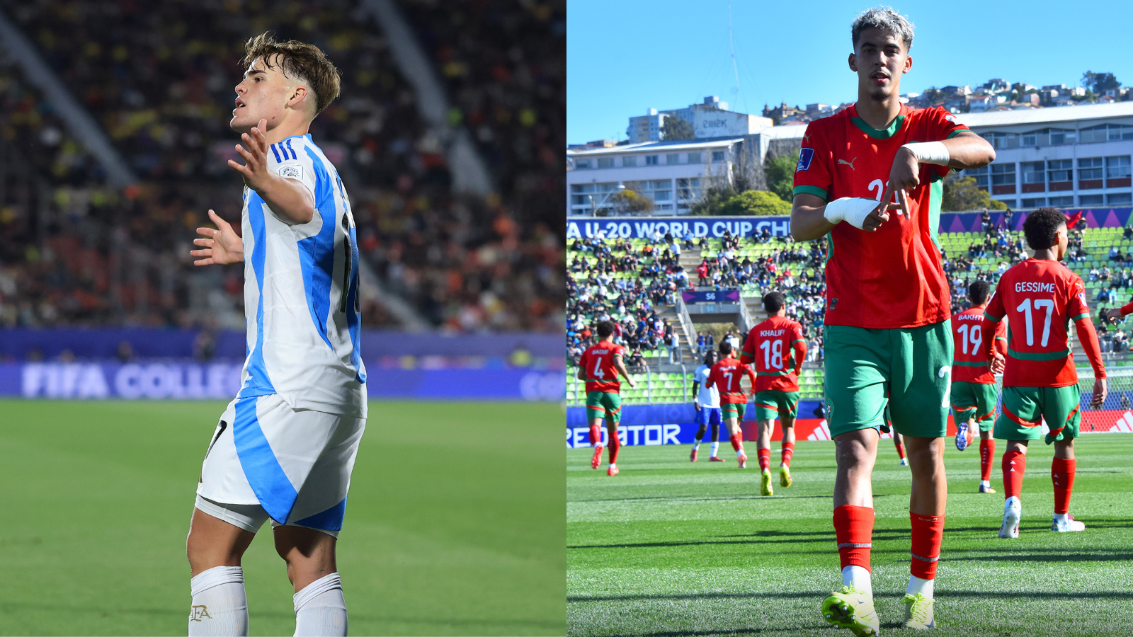 Argentina e Marrocos, finalistas do Mundial Sub-20