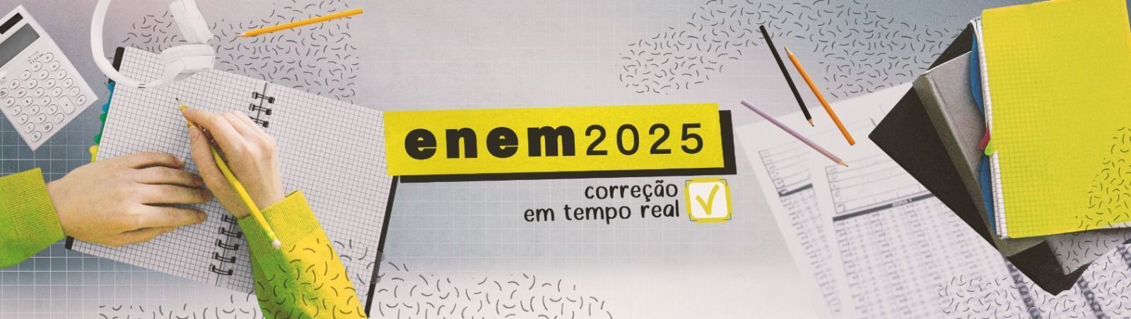Banner anuncia live do Enem na CNN Brasil