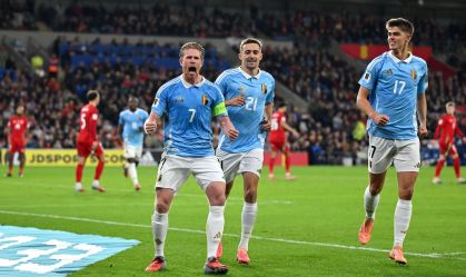 De Bruyne marca dois, e Bélgica vence País de Gales nas Eliminatórias