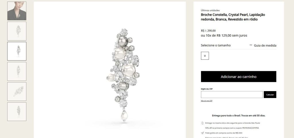 Odete Roitman usa broche Swarovski em look de morte