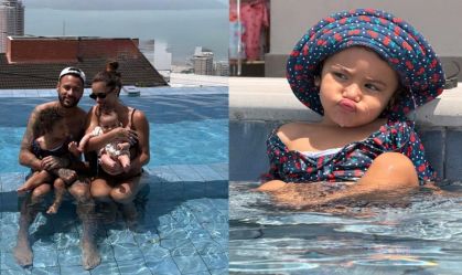 Bruna Biancardi mostra manhã com Neymar e as filhas do casal