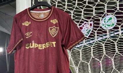 Nova camisa 3 do Fluminense, que vai estrear contra o Juventude no Maracanã