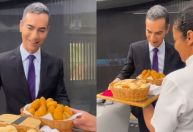 César Tralli ganha mimos de Ana Maria Braga ao deixar o "Jornal Hoje"