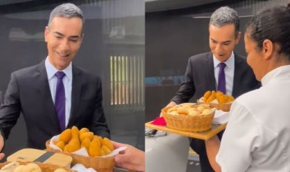 César Tralli ganha mimos de Ana Maria Braga ao deixar o "Jornal Hoje"