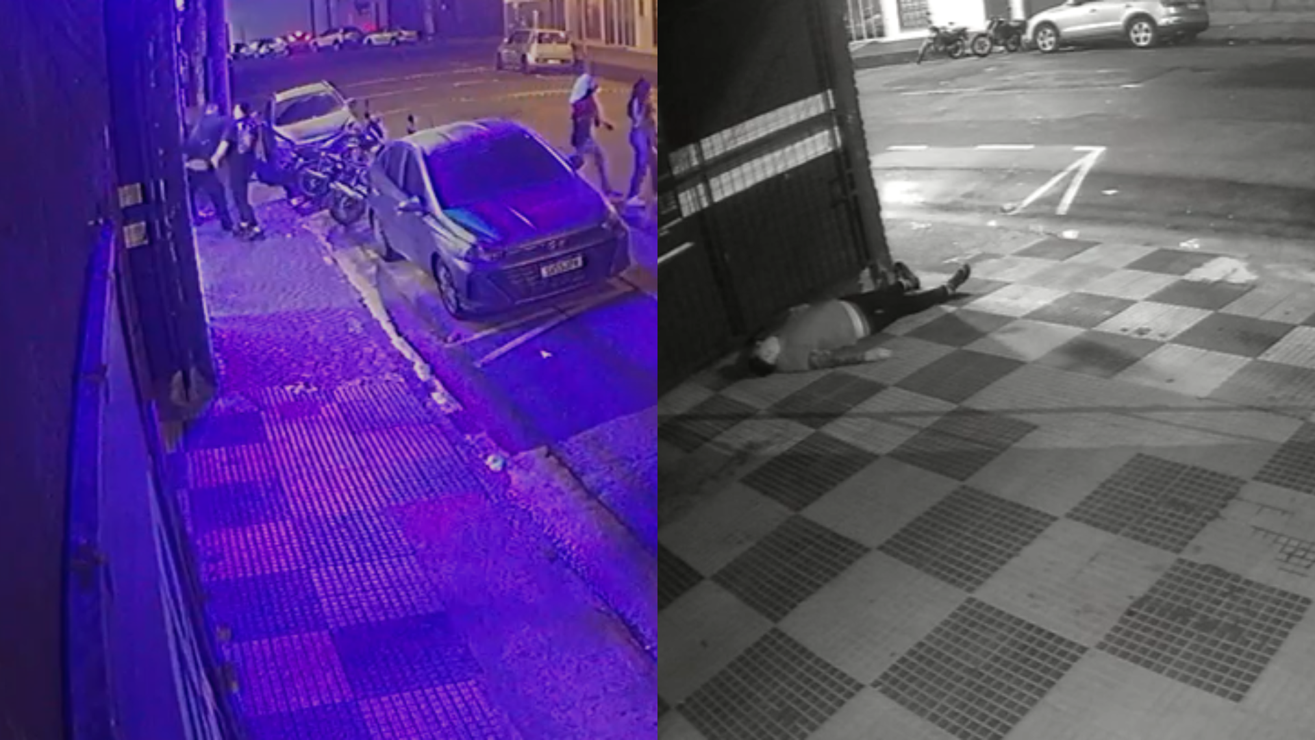 Imagens mostram momento em que empresário leva soco depois fica "jogado" na calçada