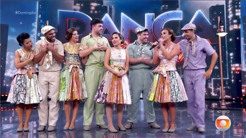 Richarlyson, Alvaro, Wanessa Camargo e Nicole Bahls conquistaram nova chance na "Dança dos Famosos" • Reprodução/Globo