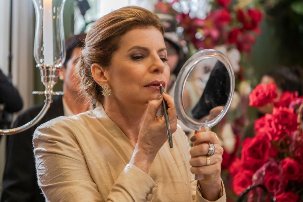 Debora Bloch nos bastidores de "Vale Tudo"