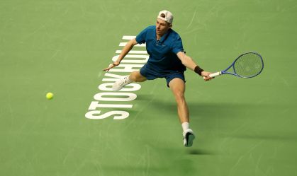 Denis Shapovalov em ação no Nordic Open 2025