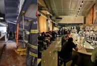 Desabamento em restaurante que Fogaça é chef: veja o antes e depois