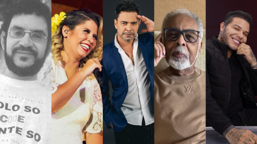Renato Russo, Marília Mendonça, Zezé Di Camargo, Gilberto Gil e Tierry