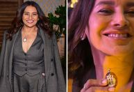 Dira Paes usa pingente com referência a "Três Graças"; confira