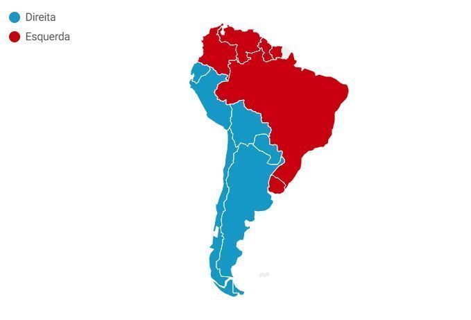 Mapa mostra distribuição de governos de esquerda e direita na América do Sul • CNN Brasil