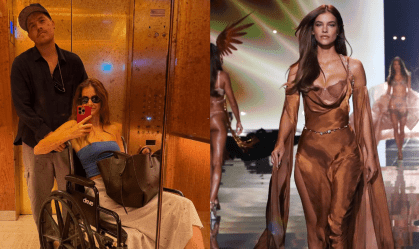 Victoria's Secrets: Dylan Sprouse diz que esposa desfilou com pé quebrado