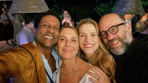 Da esq. para dir.: Luís Miranda, Heloísa Périssé, Ingrid Guimarães e Otávio Muller