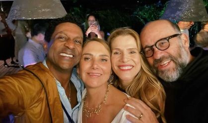 Da esq. para dir.: Luís Miranda, Heloísa Périssé, Ingrid Guimarães e Otávio Muller
