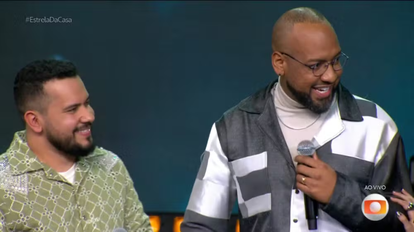 Janício e Sudário foram eliminados do "Estrela da Casa" na semifinal • Divulgação/Globo